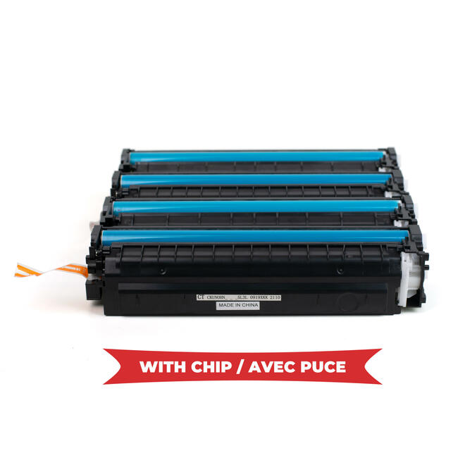 No Brand HP 206X Combo Color LaserJet Pro M255dw Remanufactured HP 206X Toner Cartridge Combo High Yield BK C M Y With Chip