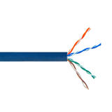 Cab BK C6E600 ALL Cat6 6a Network Ethernet Cable 1000ft 4 Pair Cat6 550MHz Solid UTP FT6 CMP Plenum Bulk Cable Black