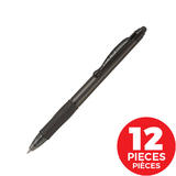PILOT BLG2STL 7 GY 12PACK Ballpoint Pens Gel Pens Pilot G 2 Penstylus Ballpoint Pen rolling ball with stylus Black ink 0 7mm 