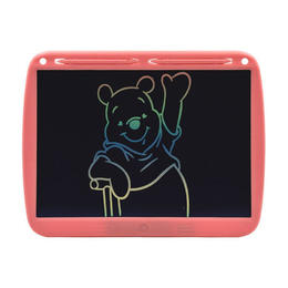 15-Inch LCD Writing Tablet Doodle Board Rechargeable Colorful Drawing Tablet with 2 Stylus - Pink