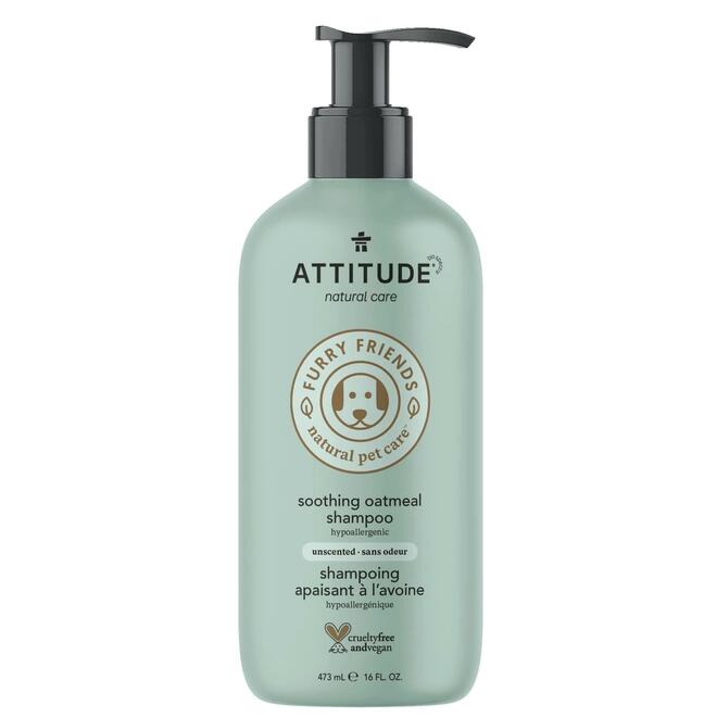 attitude LVTH 81141 Attitude Pet Soothing Oatmeal Shampoo Unscented 473 ml ATTITUDE