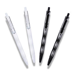 Retractable Gel Ink Pen, One Click to Use, Quick Dry Ink, 4/Pack - 0.7 mm- Moustache®