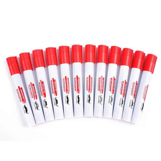 Other Brands BY231601 12PK Markers Dry Erase Markers with Bullet Tip for Office School and Home Usage 12 Pack
