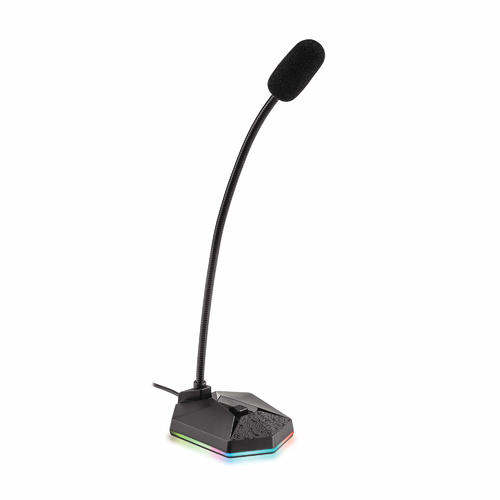 PrimeCables PC MC01G 1 DELETE USB Computer RGB Gaming Microphone with Mute Button PrimeCables