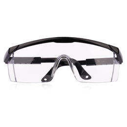Lightweight Clear Wide-Vision Protective Glasses With Adjustable Length Temples