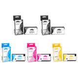 Moustache HP 962 Combo OfficeJet Pro 9010 Remanufactured HP 962 Ink Cartridge Combo BK C M Y Moustache