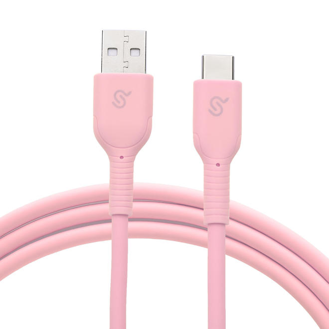 PrimeCables Cab PC 15181 USB 2 0 Ultra soft USB2 0 Type C to USB A Charge Silicone Cable 3 28 ft PrimeCables