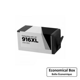 EcoBox HP 916XL BK EcoBox OfficeJet Pro 8035 Remanufactured HP 916XL 3YL66AN Black Ink Cartridge Economical Box