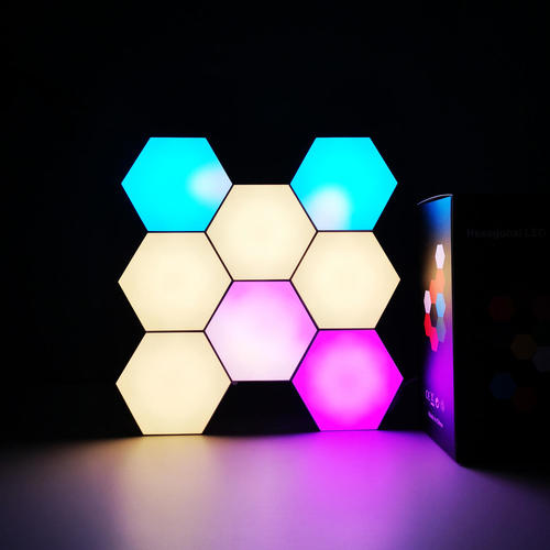 Other Brands JE Q07 Lighting D cor Smart Hexagon RGB Light Panels WIFI App Control 6 Pack