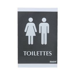 HeadlineSign 415 4249 Business Signs HeadlineSign Restroom Identification Sign 6 W x 9 H 112680