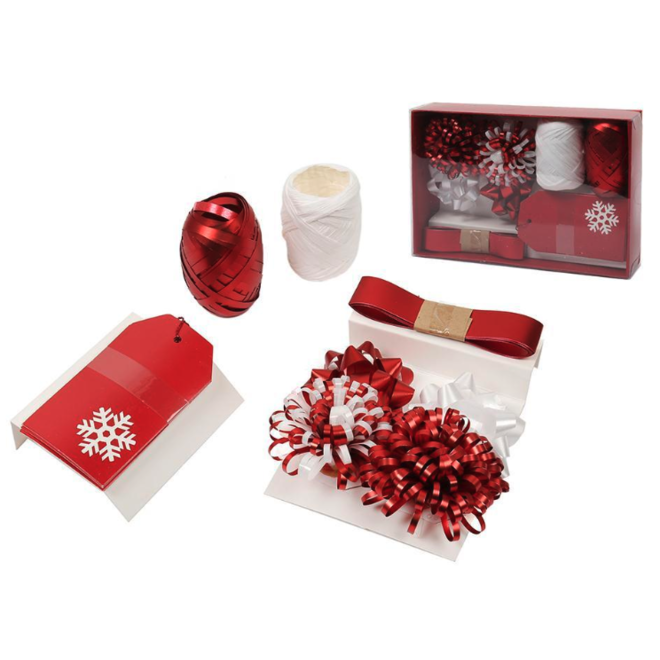 No Brand LVC 35363 Ribbon Bows Deco N 13pcs Bows Ribbon Gift Tag Set pvc box