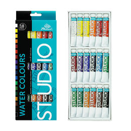 Premium 18 X 12ml Tube Watercolor Paint Set for New Learner and Professional Artist