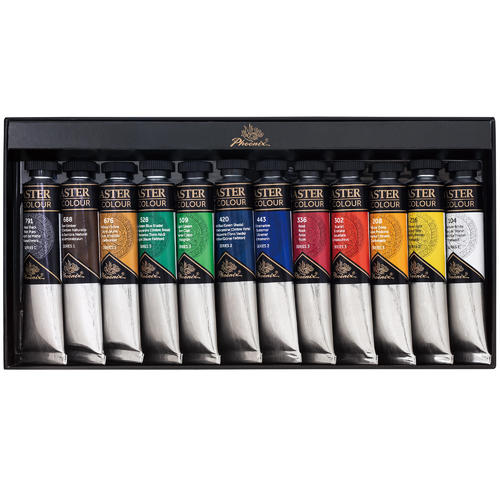 Other Brands PO1222M Paint Watercolors Pastels Vibrancy Oil Painting Colors for Professionals Artists 22ml Tube 12 Assorted C