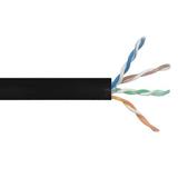 No Brand Cab BK C6A600 All Bulk Network Cables 1000ft CAT6A Solid U UTP 650MHz 23AWG CMP Plenum Bulk Cable