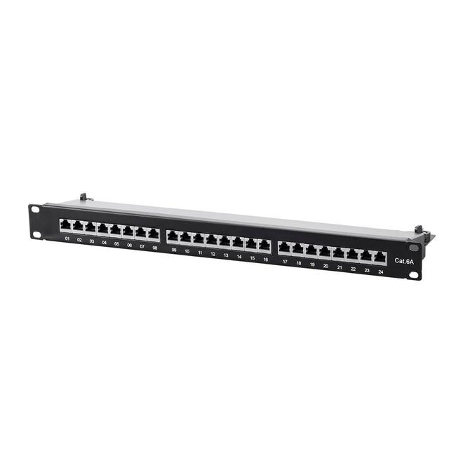 Monoprice Canada Cab 39752 RJ45 Patch Panel Monoprice Entegrade Series Cat6A 19in 1U Patch Panel Shielded 24 port Dual IDC