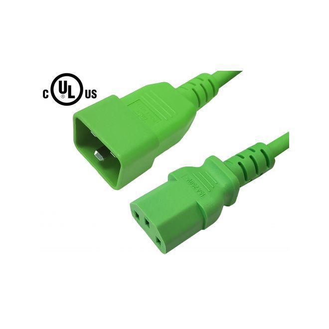 IEC C13 to IEC C20 Power Cable - 14AWG SJT
