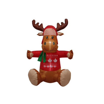 Inflatable Reind Airblown 5FT. Inflatable Reindeer with 3 LED and Blower