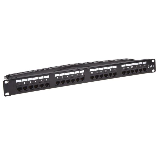 Monoprice Canada Cab 43540 Unloaded Patch Panel Monoprice 24 port Cat6 Unshielded UL Listed Patch Panel
