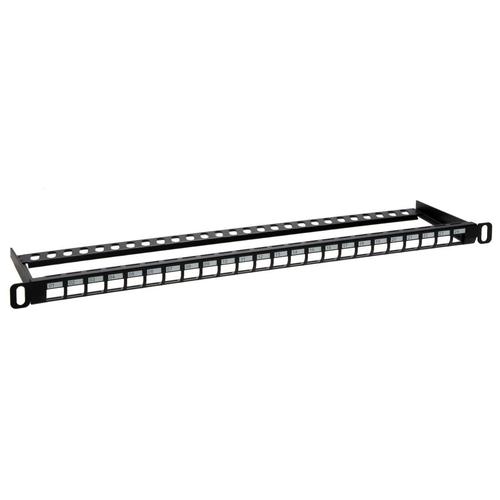 Monoprice Canada Cab 43543 Unloaded Patch Panel Monoprice 24 port Blank Keystone UTP Patch Panel