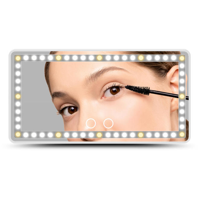 No Brand LVB BKB CML01 Makeup Tools Car sun visor vanity mirror with light three color temperature dimmable