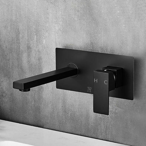 LIVINGbasics LVB 81H24 MB W Kitchen Fixtures Recessed Wall Mounted Brass Basin Faucet with Ceramic Cartridge Included LIVINGb