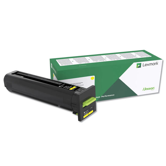 Lexmark Lexmark 72K1XY0 OEM CS820de Lexmark 72K1XY0 Original Yellow Return Program Toner Cartridge Extra High Yield