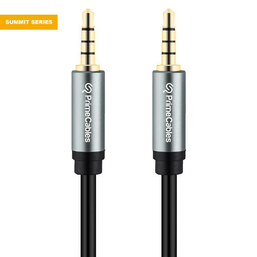 PrimeCables PC Cab AU65 Professional Audio Cables 3 5 mm 4 pole male to male HIFI Stereo TRRS Jack Audio Cable 3ft PrimeCable