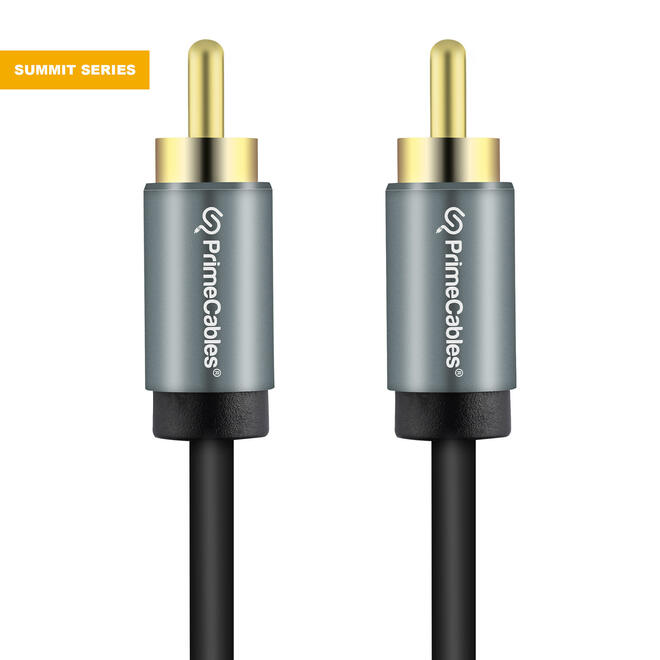 PrimeCables PC Cab AU11A Professional Audio Cables Summit Series 3FT RCA Male to Male Stereo Audio Cable Gold Plated Adapter 