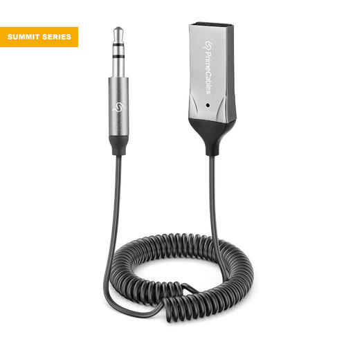 PrimeCables PC DA AU60 A V BlueTooth Wireless Summit Series USB 2 0 to Aux Cable 3 5mm Bluetooth 5 0 Receiver for Car PrimeCa