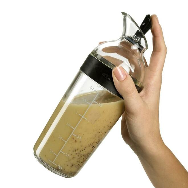 OXO LVDA 1188500BK Kitchen Utensils Gadgets Good Grips Little Salad Dressing Shaker Black Small OXO