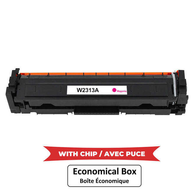 EcoBox HP 215A W2313A M WithChip EcoBox Color LaserJet Pro M155a Compatible HP 215A W2313A Magenta Toner Cartridge With Chip 
