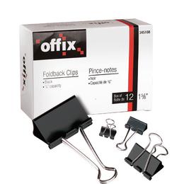 Offix 740 6447472035 Clips Pins and Rubber Bands Offix Foldback Clips 2 cap 1