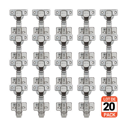 No Brand LVE HG 05AP 20pack Cabinet Drawer Hardware Cabinet Door Cupboards Hinge Full Overlay With Cam Adjustable And Plate R