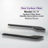 HANSSHOW LVTH HS CF 008 GL Auto Parts Real Carbon Fiber Door Handle Cover for Tesla Model 3 Y HANSSHOW
