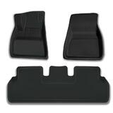 HANSSHOW LVTH HS FM M3 Auto Parts Tesla Model 3 Y Waterproof Floor Mats All Weather Floor Liner 3pcs set HANSSHOW