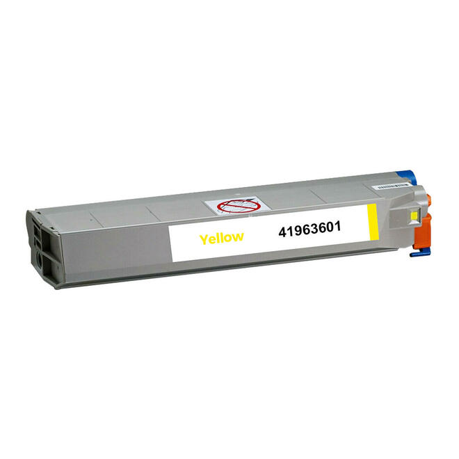 No Brand Okidata 41963601 Oki C9300 Okidata 41963601 Type C5 Compatible Yellow Toner Cartridge High Yield