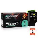 No Brand Lexmark 78C10Y0 CX421adn Lexmark 78C10Y0 Remanufactured Yellow Toner Cartridge 1400 Pages