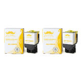 Moustache M 71B1HY0 CX417de Lexmark 71B1HY0 Compatible Yellow Toner Cartridge High Yield Moustache