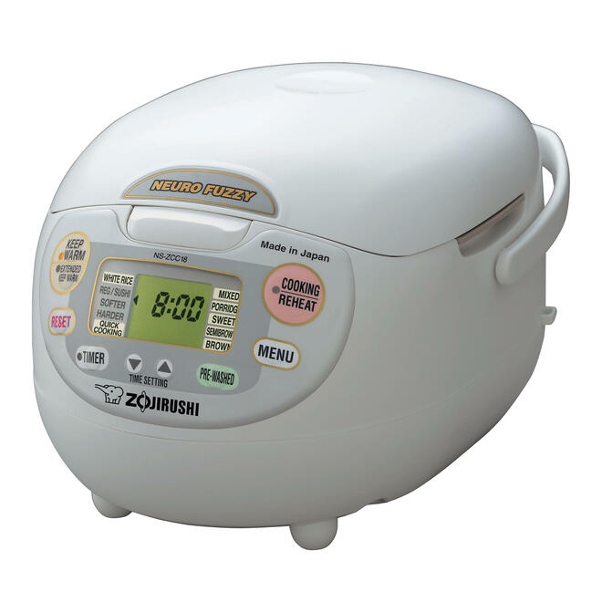 Cuiseur à riz et réchaud Neuro Fuzzy, blanc premium Zojirushi