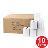 Other Brands T318225 box Receipt Printers Thermal Paper Rolls 3 1 8 x 200 Diameter 70mm inside 16mm 50 Rolls Box