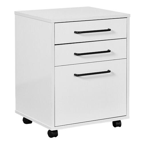 Moustache MO SJ 913C Filing Cabinets Wood Mobile File Cabinet with 3 Drawers Moustache