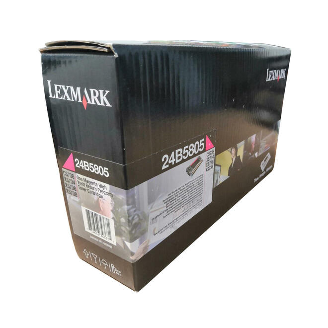 Lexmark Lexmark 24B5805 M OEM CS736 Lexmark 24B5805 Original Magenta Return Program Toner Cartridge High Yield