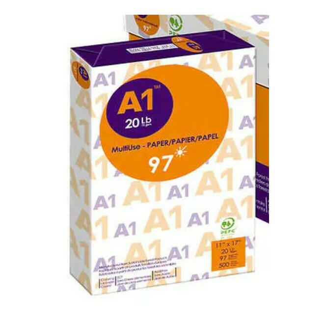A1® Copy Print Paper, 11'' x 17'', 97 brightness, 500 Sheets/Ream