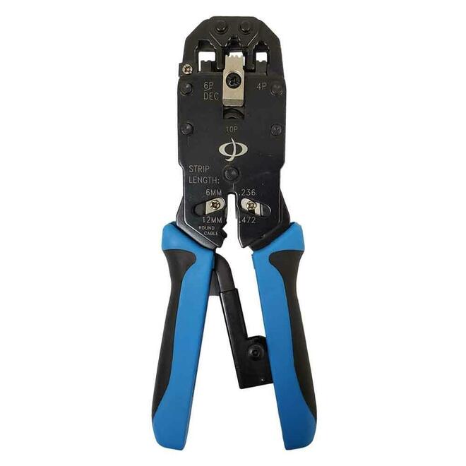 No Brand cab TLH 130 Network Tools Professional Ratcheting Crimp Tool for Modular Plugs RJ50 RJ45 RJ12 RJ11 RJ9 DEC Plugs