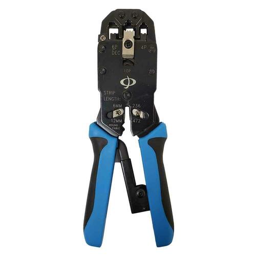 No Brand cab TLH 130 Network Tools Professional Ratcheting Crimp Tool for Modular Plugs RJ50 RJ45 RJ12 RJ11 RJ9 DEC Plugs
