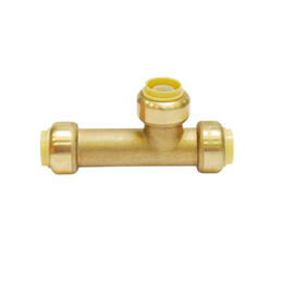 Lead Free Brass Slip Tee 1/2" X 1/2" X 1/2", Work with Copper and CPVC - StreamWay