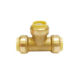 Lead Free Brass Reducing Tee Push-Fit Fittings 3/4" X 3/4" X 3/4" - StreamWay