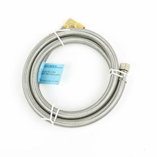 STREAMWAY LVTH TOOLWAY 180288 Kitchen Bath Accessories FLEX CONNECTOR SS 3 8IN COMP X 3 8IN MIP 48IN DISHWASHER