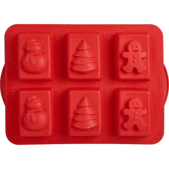 Trudeau LVTH TRU 05120255 Bakeware 6CT MINI HOLIDAY LOAF PAN RED