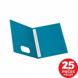 oxford 735 57701 25 pack Report Covers Portfolios Oxford Twin Pocket Folder with Fasteners Letter Size 135 Sheet Capacity 25p
